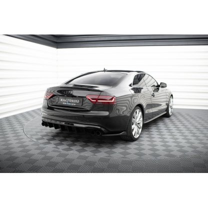 Maxton Design boční difuzory pod zadní nárazník ver.2 pro Audi A5 8T, černý lesklý plast ABS, S-line Coupe/S-line Cabrio