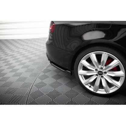 Maxton Design boční difuzory pod zadní nárazník ver.2 pro Audi A5 8T, černý lesklý plast ABS, S-line Coupe/S-line Cabrio