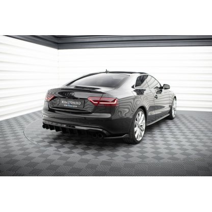Maxton Design boční difuzory pod zadní nárazník ver.2 pro Audi A5 8T, černý lesklý plast ABS, S-line Coupe/S-line Cabrio