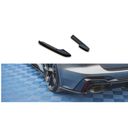Maxton Design boční difuzory pod zadní nárazník ver.2 pro Audi RS6 C8, černý lesklý plast ABS