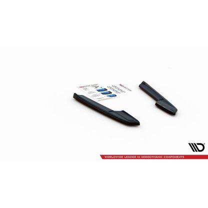 Maxton Design boční difuzory pod zadní nárazník ver.2 pro Audi RS6 C8, černý lesklý plast ABS
