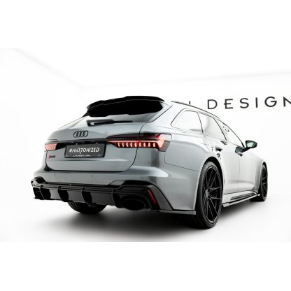 Maxton Design boční difuzory pod zadní nárazník ver.2 pro Audi RS7 C8, černý lesklý plast ABS