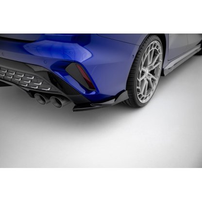 Maxton Design boční difuzory pod zadní nárazník ver.2 pro Audi S3 8Y Facelift, černý lesklý plast ABS