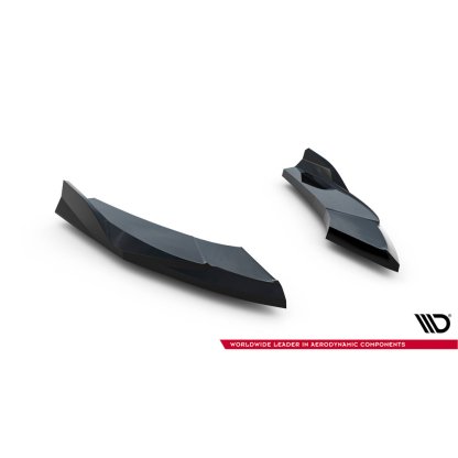 Maxton Design boční difuzory pod zadní nárazník ver.2 pro Audi S3 8Y Facelift, černý lesklý plast ABS