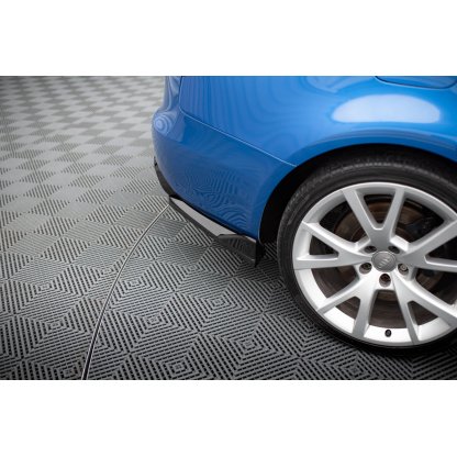 Maxton Design boční difuzory pod zadní nárazník ver.2 pro Audi S4 B8, černý lesklý plast ABS, Sedan
