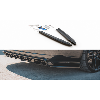 Maxton Design boční difuzory pod zadní nárazník ver.2 pro Audi S8 D4 FL, černý lesklý plast ABS