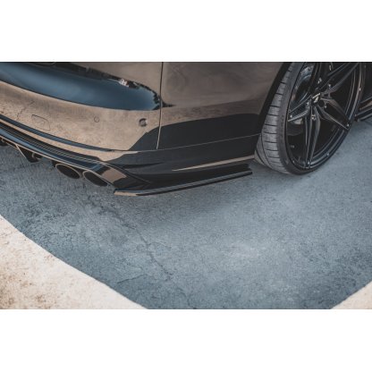 Maxton Design boční difuzory pod zadní nárazník ver.2 pro Audi S8 D4 FL, černý lesklý plast ABS