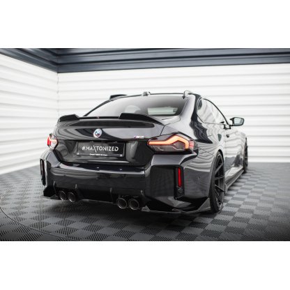 Maxton Design boční difuzory pod zadní nárazník ver.2 pro BMW M2 G87, černý lesklý plast ABS