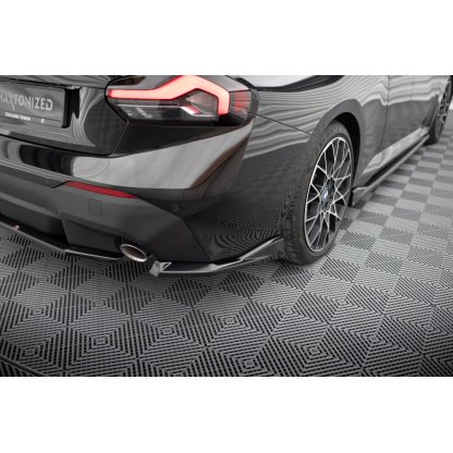Maxton Design boční difuzory pod zadní nárazník ver.2 pro BMW řada 2 G42 Standard, černý lesklý plast ABS