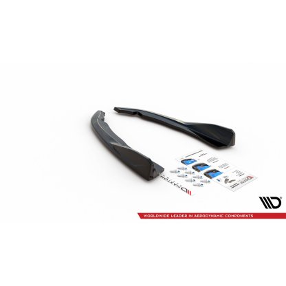 Maxton Design boční difuzory pod zadní nárazník ver.2 pro BMW řada 4 G22/M-Pack, černý lesklý plast ABS Nepasuje na M440i
