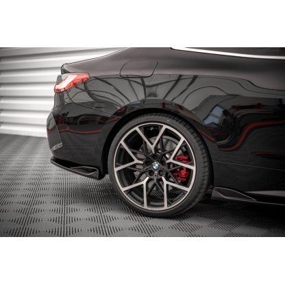Maxton Design boční difuzory pod zadní nárazník ver.2 pro BMW řada 4 G22/M-Pack, černý lesklý plast ABS Nepasuje na M440i