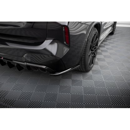 Maxton Design boční difuzory pod zadní nárazník ver.2 pro BMW X3 M F97 Facelift, černý lesklý plast ABS