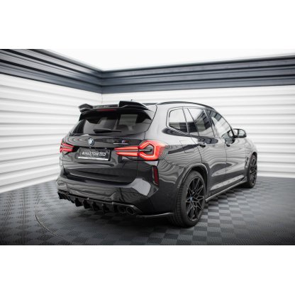 Maxton Design boční difuzory pod zadní nárazník ver.2 pro BMW X3 M F97 Facelift, černý lesklý plast ABS