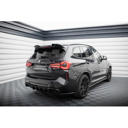 Maxton Design boční difuzory pod zadní nárazník ver.2 pro BMW X3 M F97 Facelift, černý lesklý plast ABS