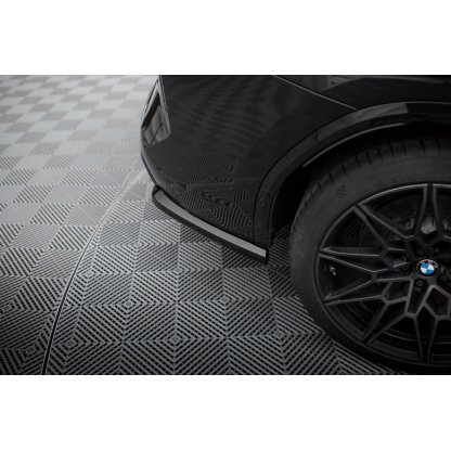 Maxton Design boční difuzory pod zadní nárazník ver.2 pro BMW X3 M F97 Facelift, černý lesklý plast ABS