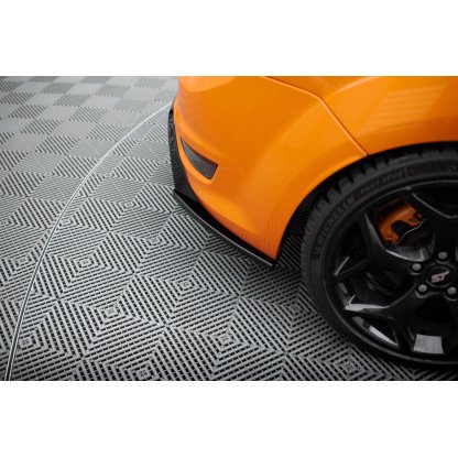 Maxton Design boční difuzory pod zadní nárazník ver.2 pro Ford Focus ST Mk2 Facelift, černý lesklý plast ABS