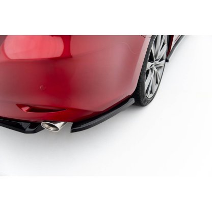 Maxton Design boční difuzory pod zadní nárazník ver.2 pro Mazda 6 Mk3 FL, černý lesklý plast ABS
