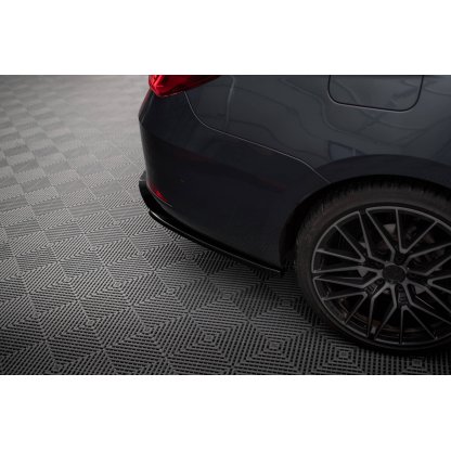 Maxton Design boční difuzory pod zadní nárazník ver.2 pro Seat Leon ST FR Mk4, černý lesklý plast ABS