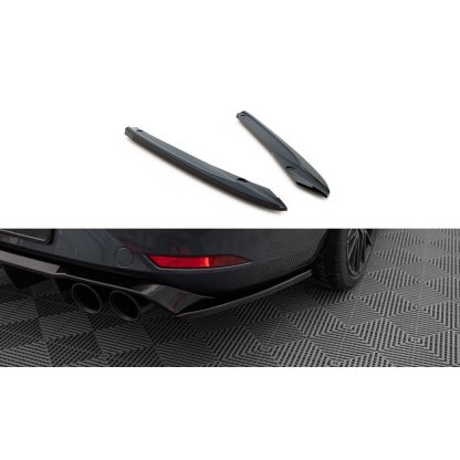 Maxton Design boční difuzory pod zadní nárazník ver.2 pro Seat Leon ST FR Mk4, černý lesklý plast ABS