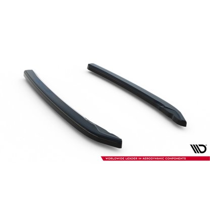 Maxton Design boční difuzory pod zadní nárazník ver.2 pro Škoda Superb Mk3, černý lesklý plast ABS, Liftback / Combi