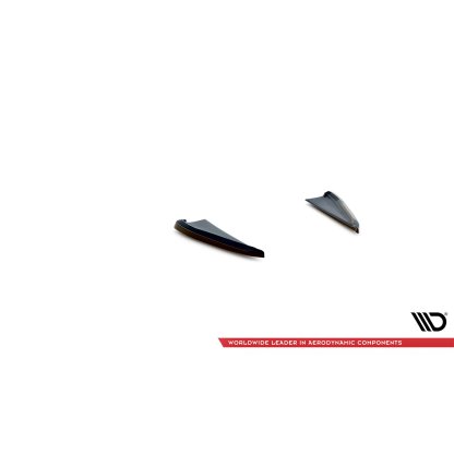 Maxton Design boční difuzory pod zadní nárazník ver.2 pro Tesla Model 3 Mk1, černý lesklý plast ABS