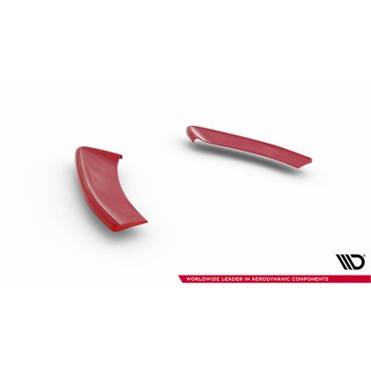 Maxton Design boční difuzory pod zadní nárazník ver.2 pro Volkswagen Golf GTI Mk7 Facelift, černý lesklý plast ABS