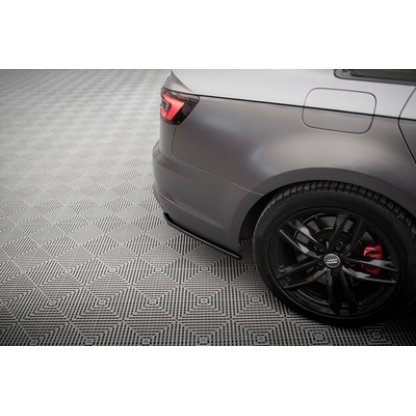Maxton Design boční difuzory pod zadní nárazník ver.3 pro Audi A4 8V FL, černý lesklý plast ABS