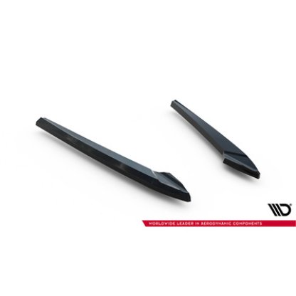 Maxton Design boční difuzory pod zadní nárazník ver.3 pro Audi A6 C7, černý lesklý plast ABS, S-Line Avant