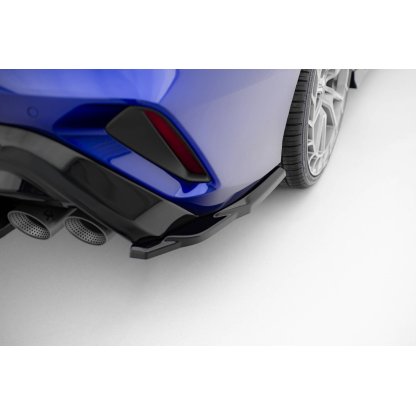 Maxton Design boční difuzory pod zadní nárazník ver.3 pro Audi S3 8Y Facelift, černý lesklý plast ABS