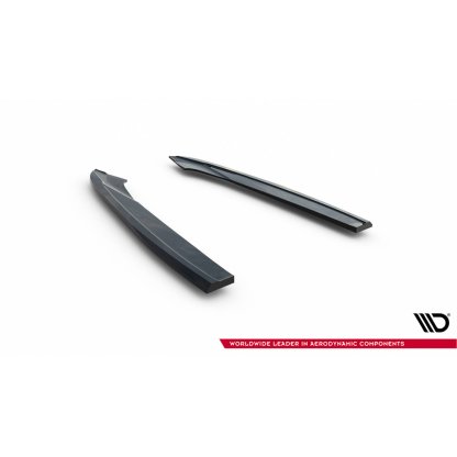 Maxton Design boční difuzory pod zadní nárazník ver.3 pro Audi S6 C7 FL, černý lesklý plast ABS, Sedan / Avant
