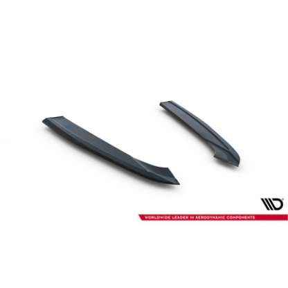 Maxton Design boční difuzory pod zadní nárazník ver.3 pro Audi S6 C7 FL, černý lesklý plast ABS, Sedan / Avant