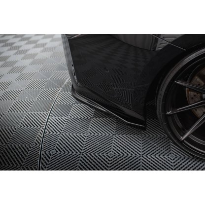 Maxton Design boční difuzory pod zadní nárazník ver.3 pro BMW M2 G87, černý lesklý plast ABS