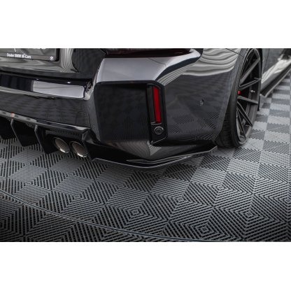 Maxton Design boční difuzory pod zadní nárazník ver.3 pro BMW M2 G87, černý lesklý plast ABS