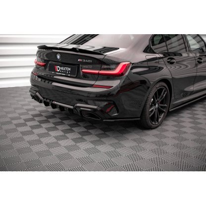 Maxton Design boční difuzory pod zadní nárazník ver.3 pro BMW řada 3 G20 M340i, G20 M-Pack, G21 M340i, G21 M-Pack, černý lesklý plast ABS