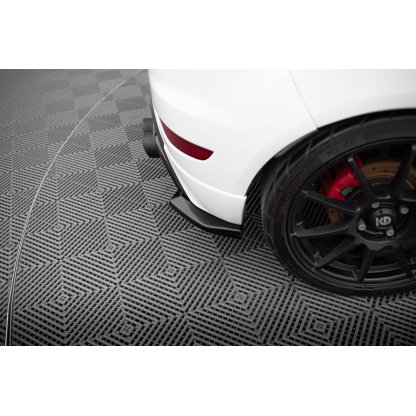 Maxton Design boční difuzory pod zadní nárazník ver.3 pro Ford Fiesta ST Mk7 Facelift, černý lesklý plast ABS