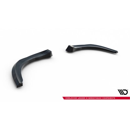 Maxton Design boční difuzory pod zadní nárazník ver.3 pro Ford Focus ST Mk3 Facelift, černý lesklý plast ABS