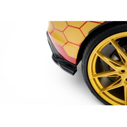 Maxton Design boční difuzory pod zadní nárazník ver.3 pro Volkswagen Golf GTI Mk8 Facelift, černý lesklý plast ABS, Clubsport