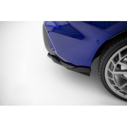 Maxton Design boční difuzory pod zadní nárazník ver.4 pro Audi S3 8Y Facelift, černý lesklý plast ABS