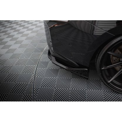 Maxton Design boční difuzory pod zadní nárazník ver.4 pro BMW M2 G87, černý lesklý plast ABS