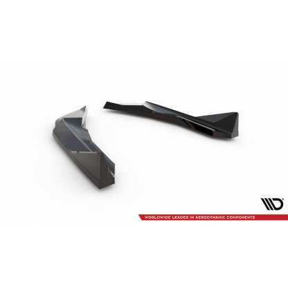 Maxton Design boční difuzory pod zadní nárazník ver.4 pro BMW M2 G87, černý lesklý plast ABS
