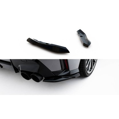 Maxton Design boční difuzory pod zadní nárazník ver.4 pro BMW řada 1 F70, černý lesklý plast ABS, M135i