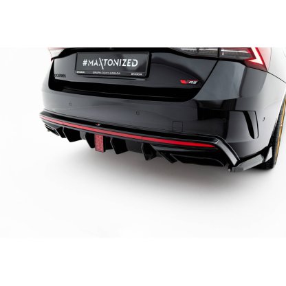 Maxton Design brzdové světlo pro Škoda Octavia RS Mk4, černý lesklý plast ABS