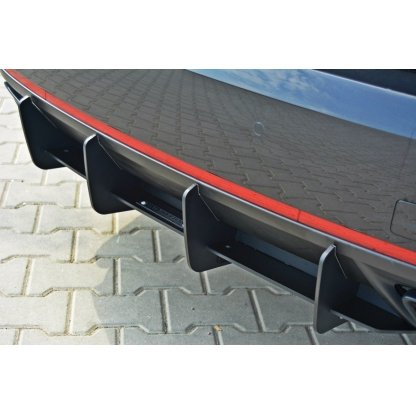 Maxton Design difuzor zadního nárazníku pro Škoda Octavia RS Mk3, plast ABS bez povrchové úpravy