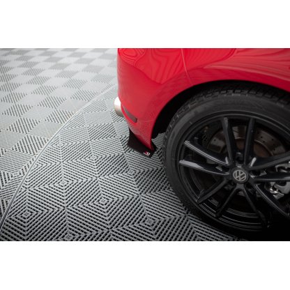 Maxton Design difuzor zadního nárazníku s bočními nástavci pro Volkswagen Golf GTI Mk6, plast ABS bez povrchové úpravy