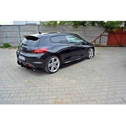 Maxton Design difuzor zadního nárazníku s bočními nástavci pro Volkswagen Scirocco R Mk3, plast ABS bez povrchové úpravy