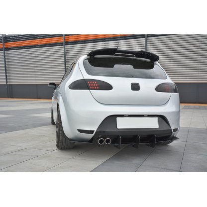 Maxton Design difuzor zadního nárazníku ver.2 pro Seat Leon Cupra Mk2, plast ABS bez povrchové úpravy