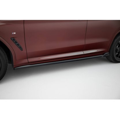 Maxton Design difuzory pod boční prahy pro BMW iX3 G08 Facelift, černý lesklý plast ABS