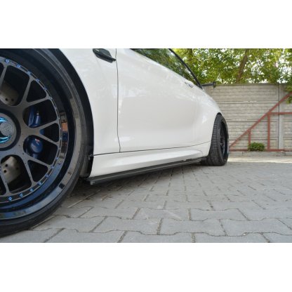 Maxton Design difuzory pod boční prahy pro BMW M2 F87, carbon-Look