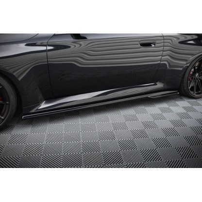 Maxton Design difuzory pod boční prahy pro BMW M2 G87, černý lesklý plast ABS