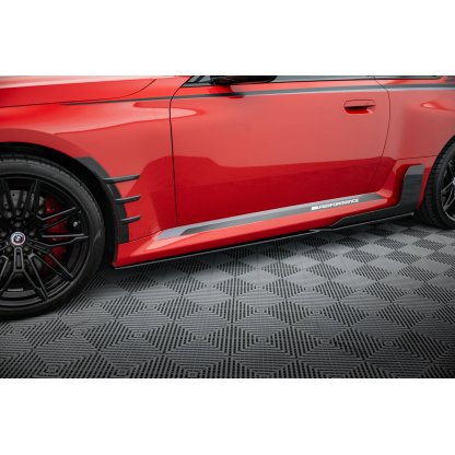 Maxton Design difuzory pod boční prahy pro BMW M2 G87, černý lesklý plast ABS, M-Performance